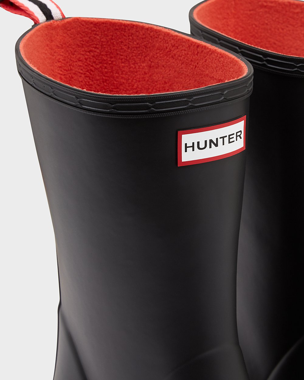 Hunter Original Insulated Mid-Height Rain Play Boots - Online Sale Mens Black - CJEDKV407